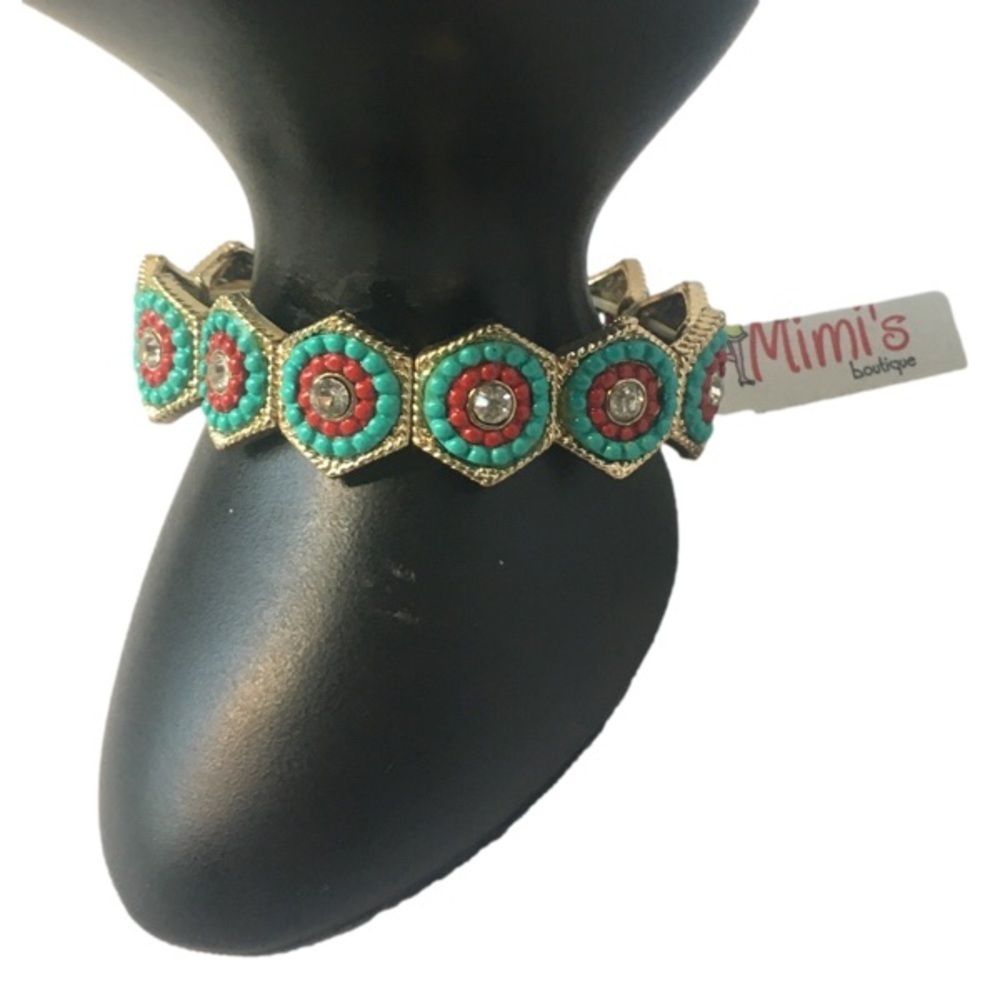 MIMI’S BOUTIQUE BOHEMIAN STYLE AQUA BRACELET‎
